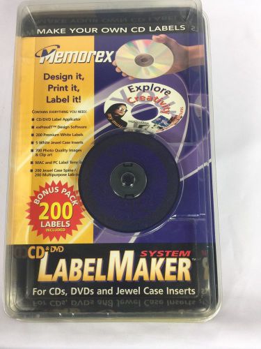Memorex CD and DVD Label Maker System (200 Label Bonus Pack)