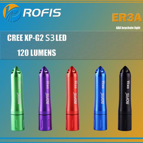 Rofis ER3A 120 Lumens Cree XP-G2 S3 LED MONO-OUTPUT Keychain LED Flashlight