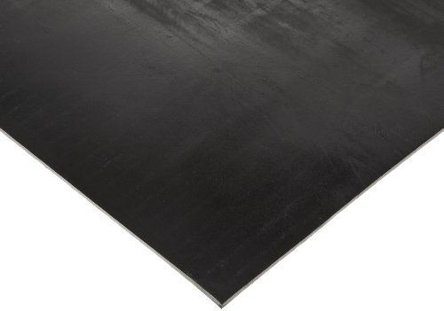 Small Parts Butyl Sheet, 60A Durometer, Smooth Finish, No Backing, Black, 1/16&#034;