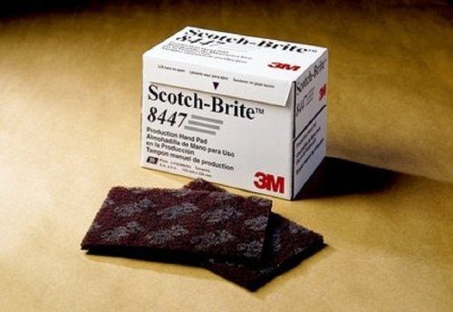 Scotch-Brite(TM) Production Hand Pad 8447, Aluminum Oxide, 9&#034; Length x 6&#034; Width,