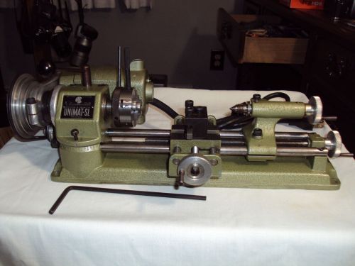 UNiMAT SL DB 200 American Edelstaal INC  Watchmaker Lathe - Made In Austria