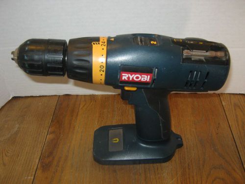 P206 1/2&#034; Ryobi 18v Cordless Drill No Battery or Charger (Pre-owned Used)