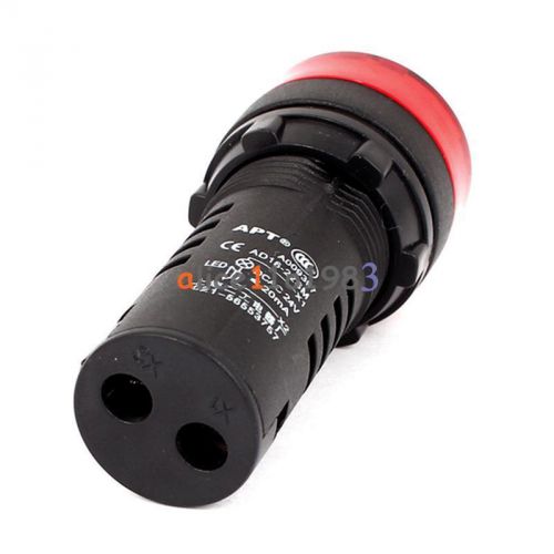 2PCS 24V AD16-22SM 22mm Red LED Flash Alarm Indicator Light Lamp with Buzzerr