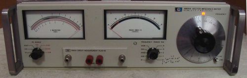 HP AGILENT 4800A VECTOR IMPEDANCE METER W/ 4801A PLUG IN! NIST CALIBRATED !