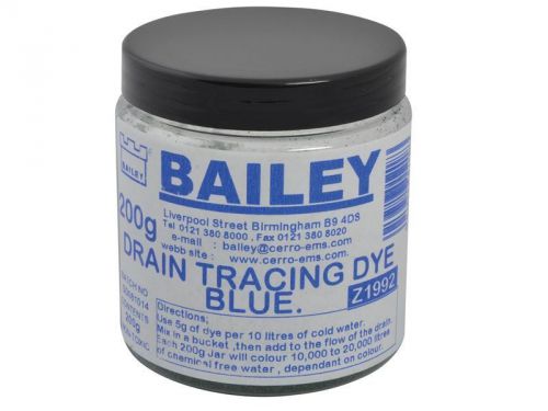 Bailey - 1992 Drain Tracing Dye - Blue