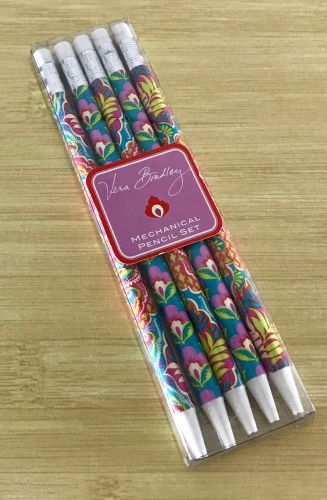 New Vera Bradley Mechanical Pencil Set in Paisley in Paradise