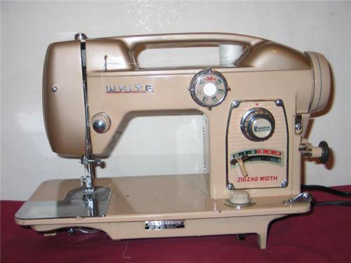 HEAVY DUTY WHITE INDUSTRIAL STRENGTH SEWING MACHINE model 764, upholstery, denim
