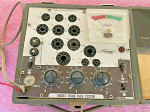 Vintage MERCURY model 1100B TV Tube tester kit w/case and manual vintage set