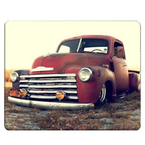 NICOKEE Truck Rectangle Gaming Mousepad Red Truck in Field Mouse Pad Mouse Mat f