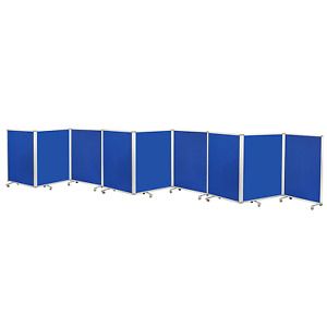 Ecr4Kids Mobile Flannel Felt Room Divider and Partition, Double-Sided, Rolling C