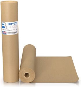 Brown Kraft Paper Roll - 18&#034; x 1,200&#034; 100&#039; Made in The USA - Ideal for Packing,