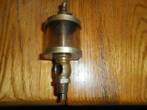 Essex style 3/8&#034; Brass Cylinder Oiler Hit Miss Gas Engine Steampunk Vintage
