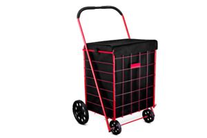 Folding Shopping Cart Liner Cover Rolling Utility Trolley Wheels Basket Hood Bag