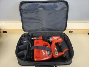 Milwaukee 2505-20 M12 FUEL 12V Brushless Installation Drill Driver Kit Used
