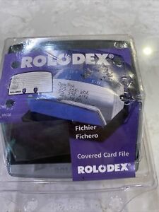 New! ROLODEX Petite Covered Card File organizing address telephone -125 Cards