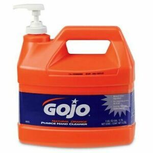 GOJO NATURAL ORANGE Pumice Industrial Hand Cleaner, 1 Gallon Quick Acting Lotion