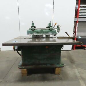 IDIEHL 16&#034; RIP/Table Saw W/ Top &amp; Bottom Power Feed 4 Speed  220/440V 3Ph