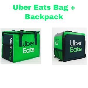 Uber Eats Insulated Bag Backpack Door Dash Postmates Grubhub Food Take out bag