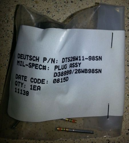 @ mil spec connector d38999/26wb98sn with contacts @ for sale