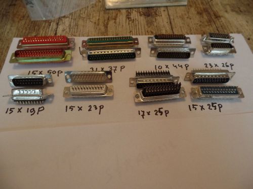 141  d-sub   sub-d connectors for sale