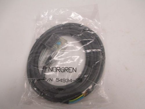 NEW NORGREN 54934-35 CABLE 6FEET MOLDED CONNECTOR 110V-AC D242176
