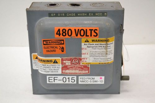 Arrow-hart 27209 10hp 30a amp 600v-ac 3p disconnect switch b269700 for sale