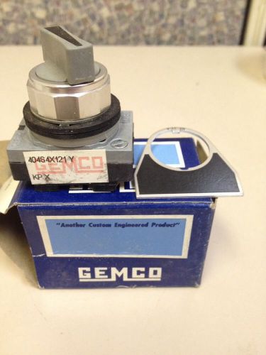 GEMCO ELECTRIC 404S4X121Y USPP 404S4X121Y Selector Switch