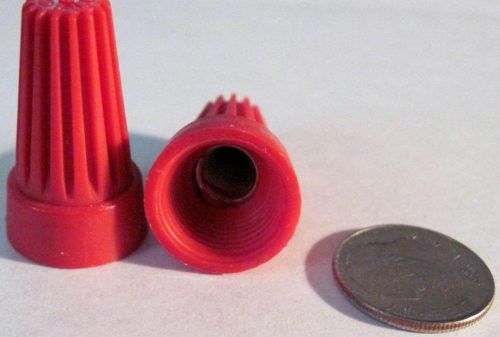 Red buchanan wire nut connectors wt6 red, wire twists~8-16 awg~26 count for sale