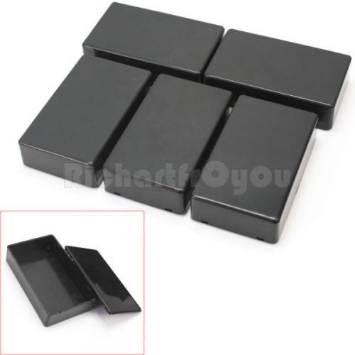 5 pcs black electronic project box enclosure instrument case diy 10x6x2.5cm hot for sale