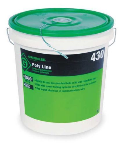GREENLEE, POLY LINE, CAT NO. 430, 6500 FT, 210 LB STRENGTH