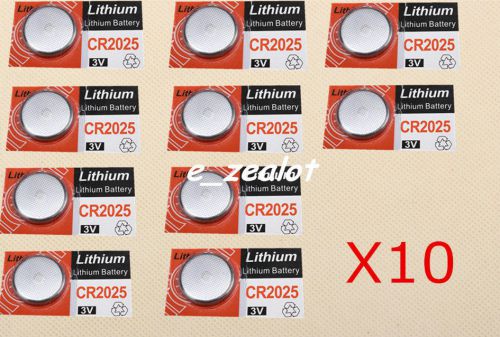 10PCS CR2025  Button batteries 3V Li Battery Perfect