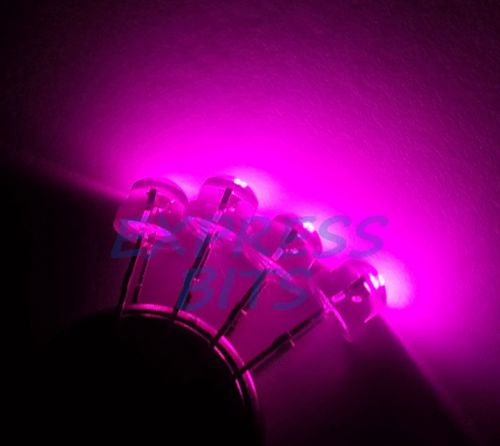 Pre wired straw hat 10x 5mm 10000mcd ultra bright pink leds new led lights part for sale