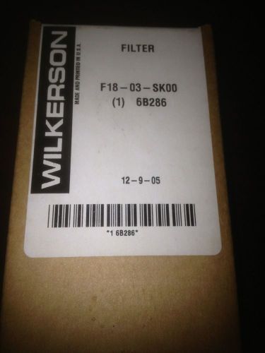WILKERSON FILTER F18-03-SK00 *NEW IN BOX*