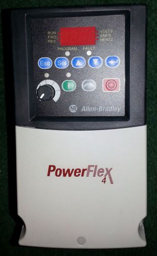 Allen- bradley 22a-d6p0n104  powerflex 4 ac drive 3 hp  380-480 volt for sale