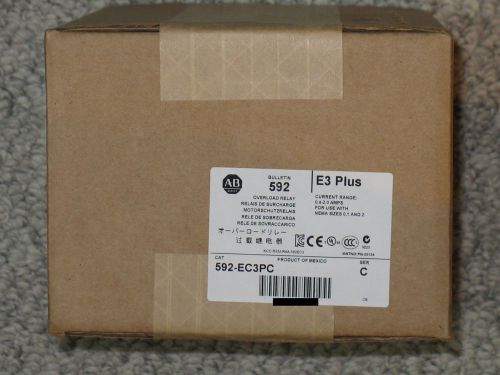 **new sealed** allen-bradley 592-ec3pc, solid state overload relay, 0.4-2a, for sale