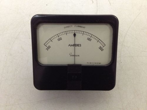 Simpson 1329 dc amp meter 200-0-200a for sale