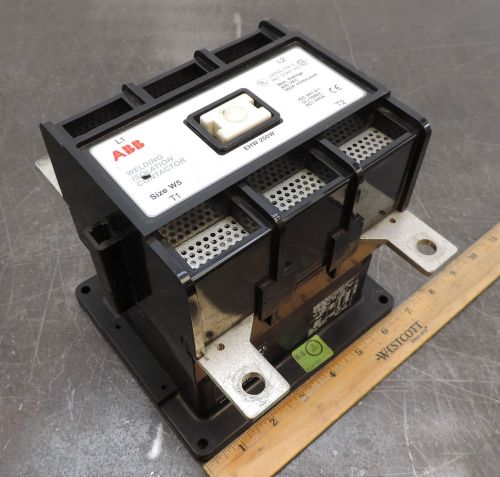 ABB EHW 250WC2P-*L WELDING ISOLATION CONTACTOR 350 AMP 600 VOLT SIZE W5 USED 001