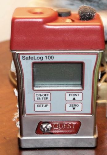 Quest Technologies SafeLog 100 Personal Gas Monitor Auto-Datalogging