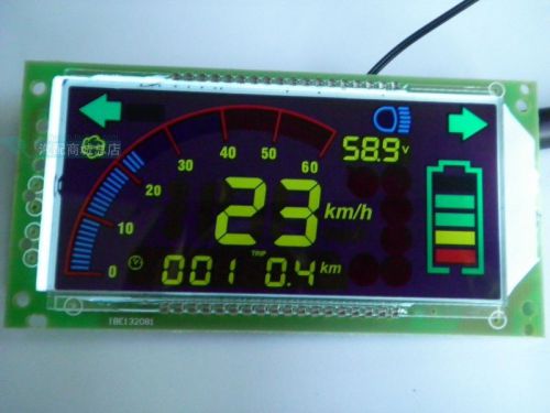 1set color lcd multifunction ammeter speedometer for auto car motor e-bike 48v for sale