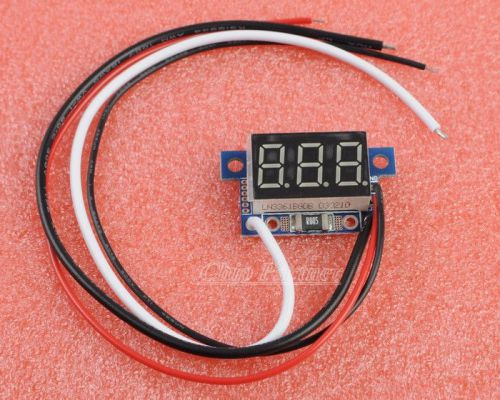 Red LED Panel Meter DC 0 To 5A Mini Digital Ammeter