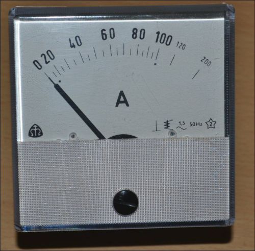 0-200A AC Ammeter. 200Amps! 50Hz Class 1.5
