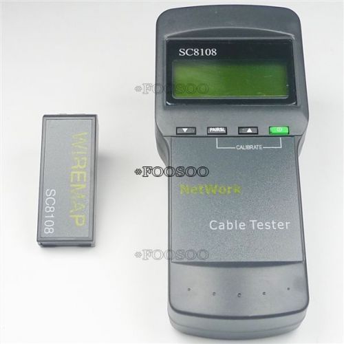 New in box measure lan tester network sc8108 length cat5 cable rj45 meter for sale