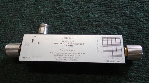 Narda 3096 Precision High Directivity Coupler Range 7.0-18.0GHz