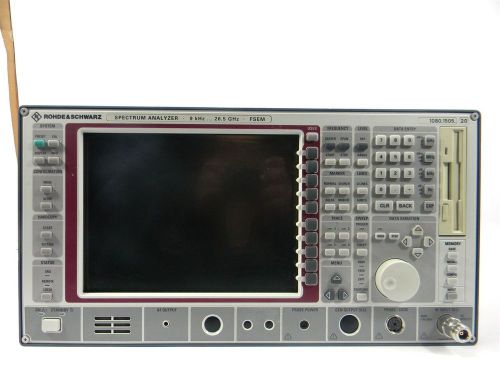 Rohde &amp; schwarz fsem20 26.5 ghz spectrum analyzer w/ opt. - 30 day warranty for sale