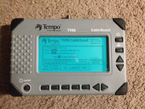 TEMPO CABLESCOUT TV90 TDR COAX TESTER REDUCED PRICE