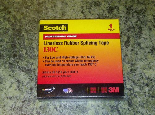 Splicing tape rubber linerless scotch 3m 130c 3/4 inch 69kv for sale