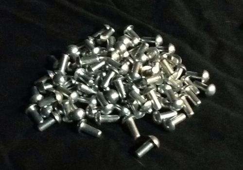 1/4 x 5/8 round head solid aluminium rivets (100pcs) for sale
