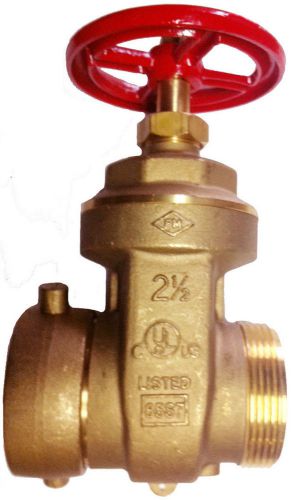 2 1/2 &#034; hose - hydrant gate valve - 300psi, female swivel nst x  male nst - ul/fm for sale
