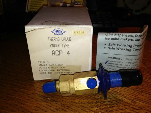 Alco Thermo Valve Angle Type ACP 4  Tons 4, Inlet 1/4ODF, Outlet 3/8&#034;ODF