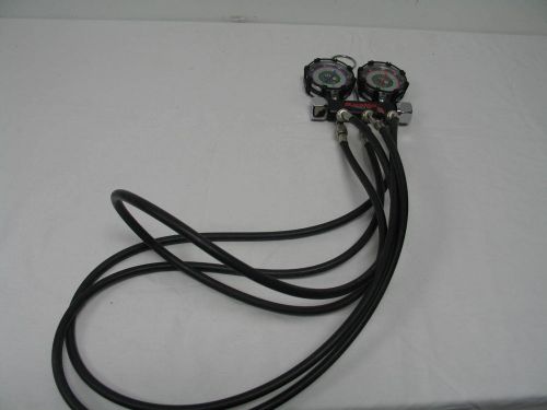 Cps blackmax black &amp; chrome r-134a 22 404a 410a 2 valve manifold gauges for sale